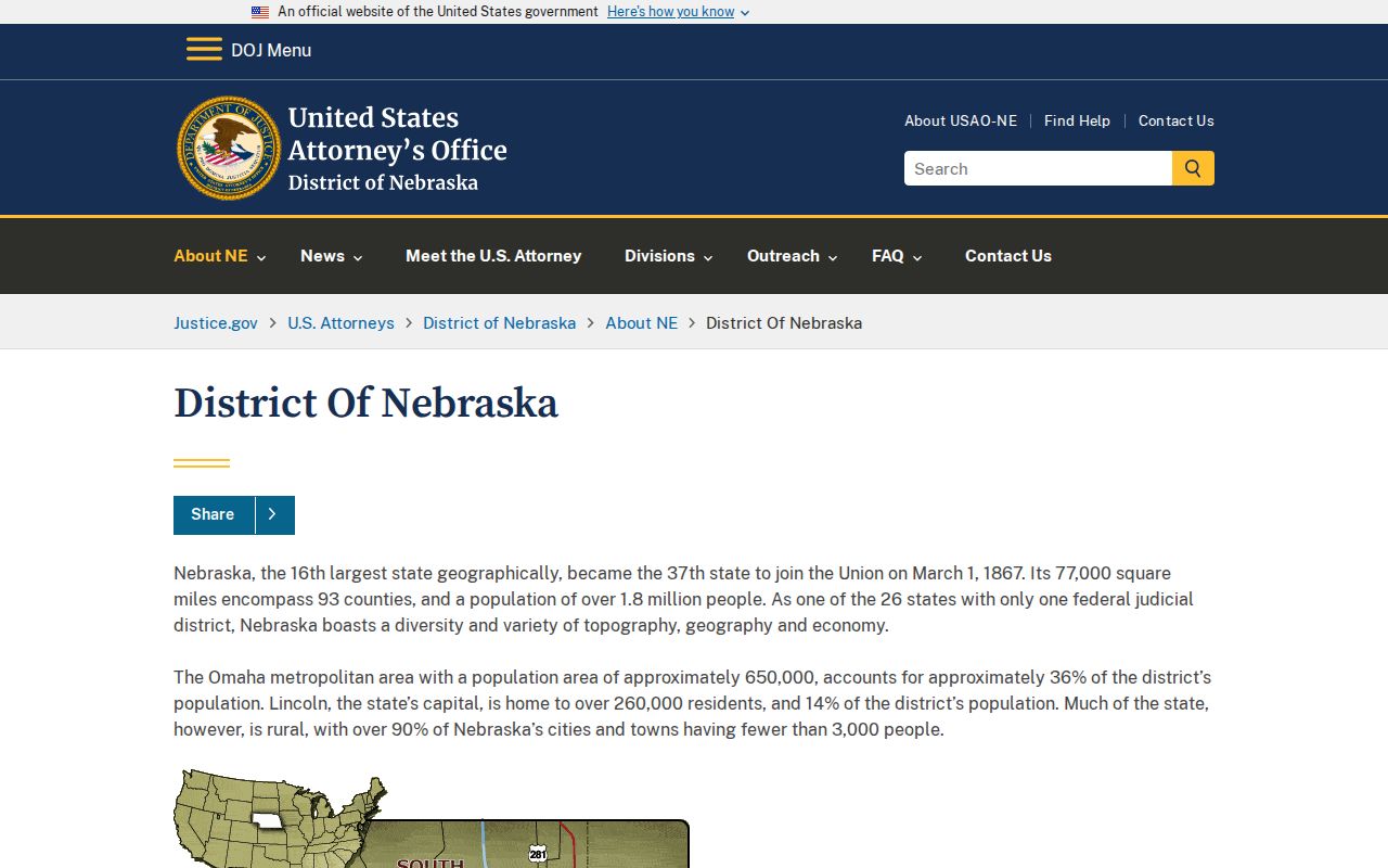 Deuel County arrest warrant lookup reference for the federal District of Nebraska